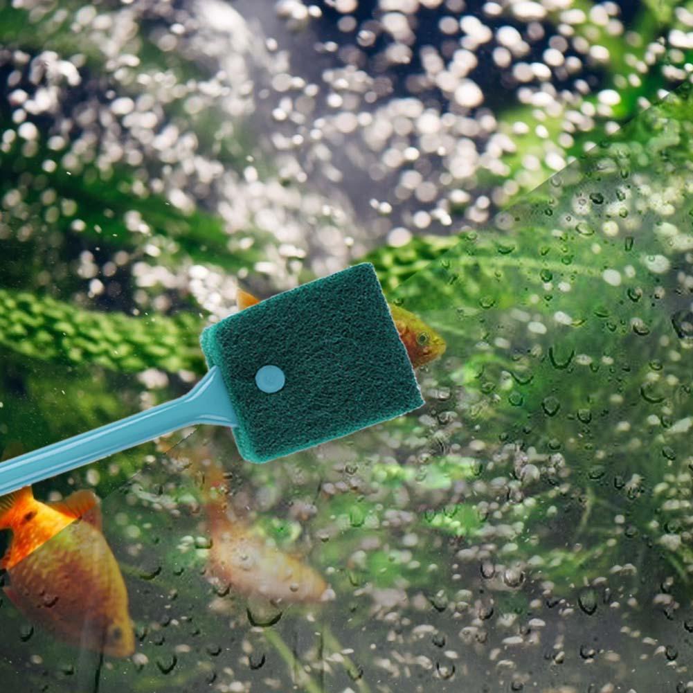 Aquarium Fish Long - Double-sided Fish Tank Sponge Cleaner Long