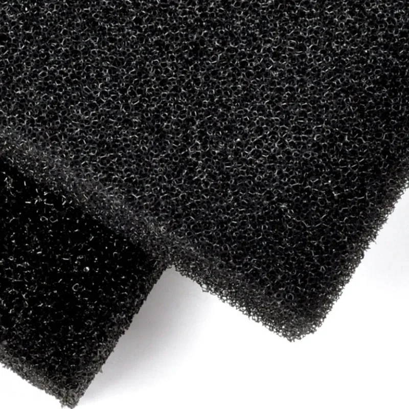 Aquarium Fish Long - 40cmx30cmx1cm Black Filtration Foam Aquarium Fish