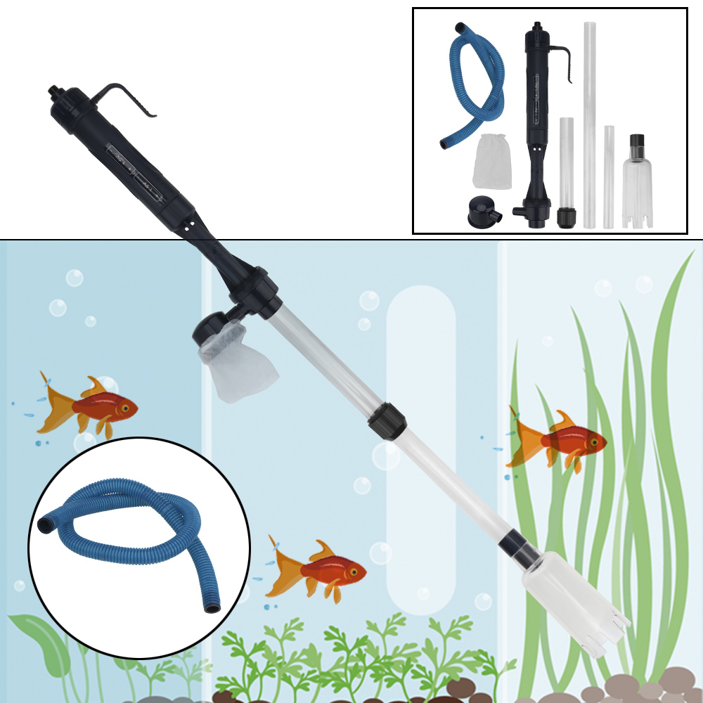 Aquarium Fish Waste Collector - Electric Water Change Pump Gravel Cleaner