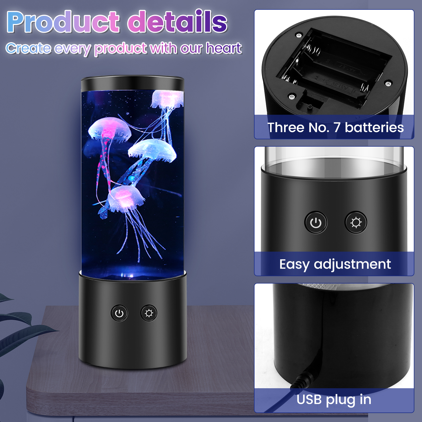 Jellyfish Night Light LED Fish - огляд і ціна Aquarium Fish Lamp