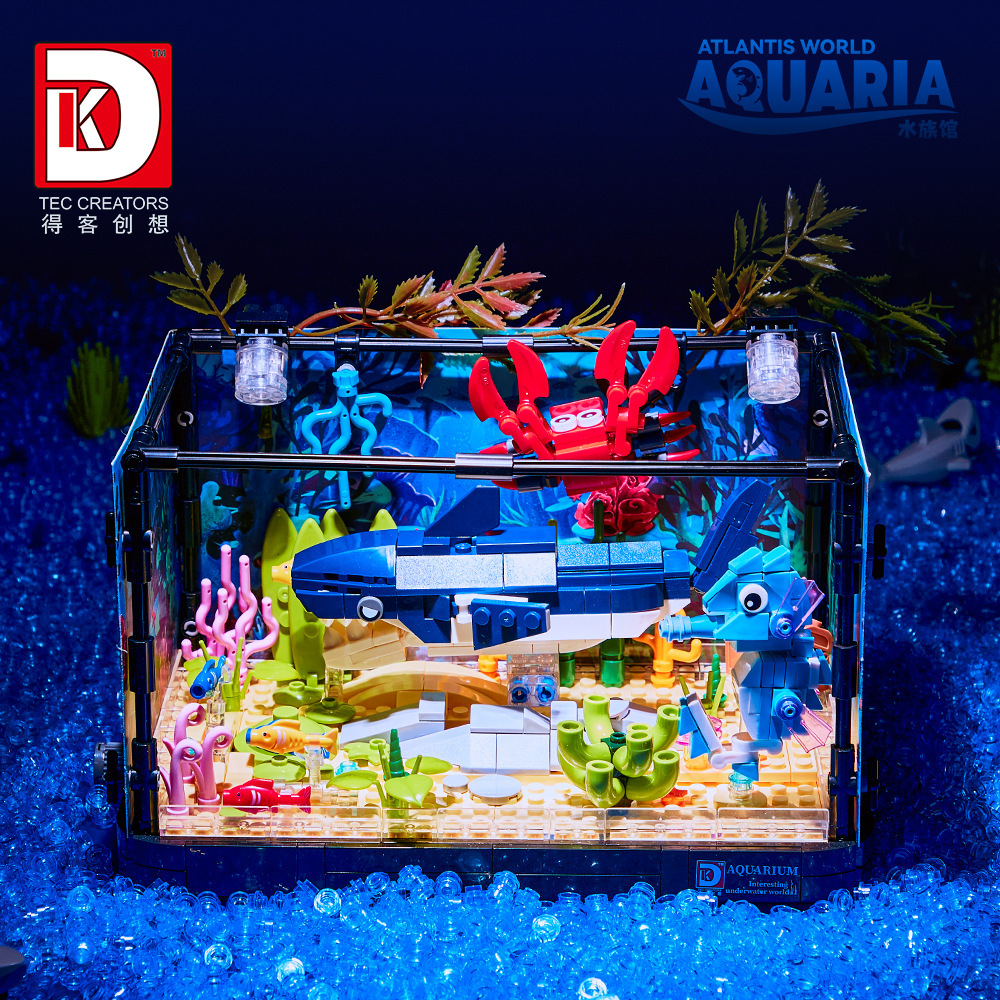 648PCS Shark Ecosystem Tank Bu - огляд і ціна Aquarium Fish Shark
