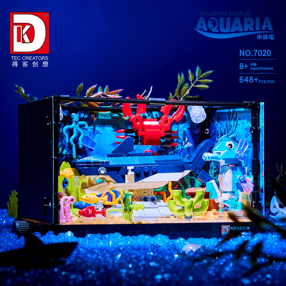 648PCS Shark Ecosystem Tank Bu - огляд і ціна Aquarium Fish Shark