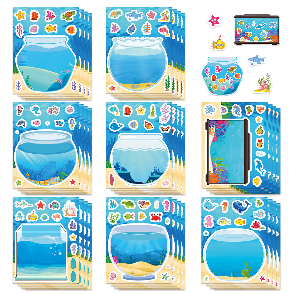 8/16Sheets Creative Fish Tank  - огляд і ціна Aquarium Fish Game