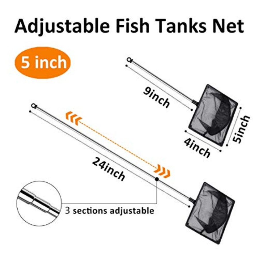 Aquarium Fish Net Fine Mesh Fi - огляд і ціна Aquarium Fish Long