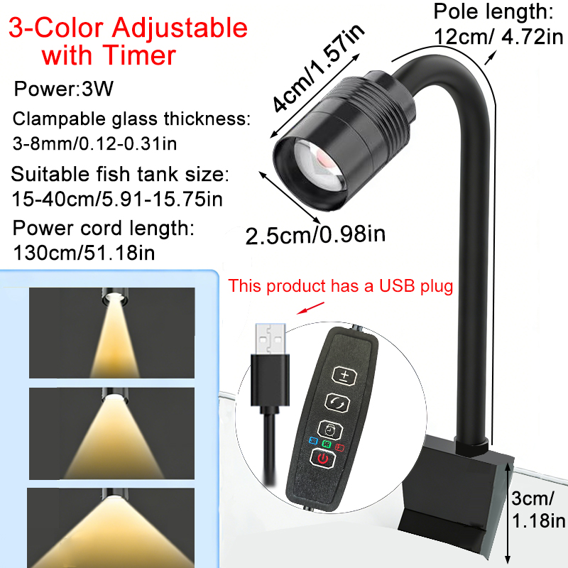 3W South American Aquarium Spo - огляд і ціна Aquarium Fish Light Lamp