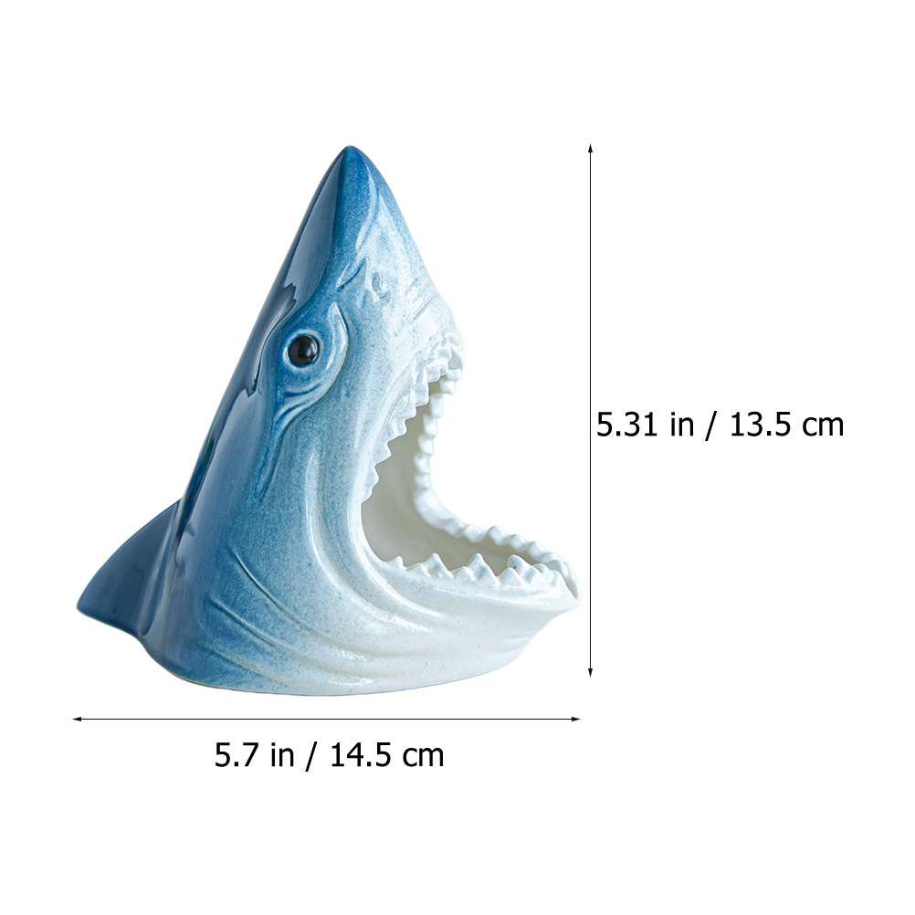 Ceramic Shark Head Statue Fish - огляд і ціна Aquarium Fish Shark