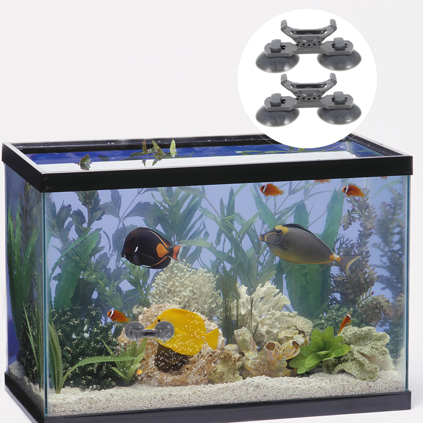 2Pcs Plastic Fish Tank Lamp Br - огляд і ціна Aquarium Fish Light Lamp