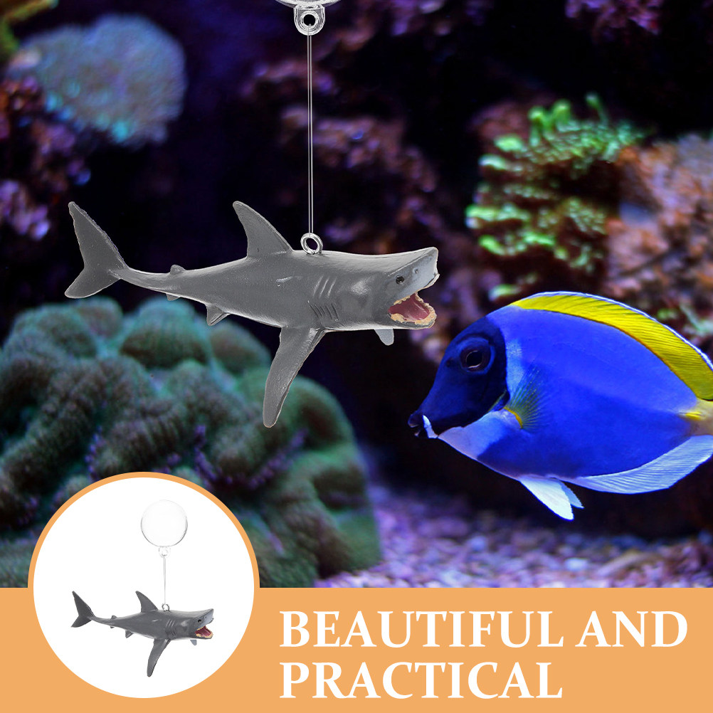 1Set Realistic Shark Floating  - огляд і ціна Aquarium Fish Shark