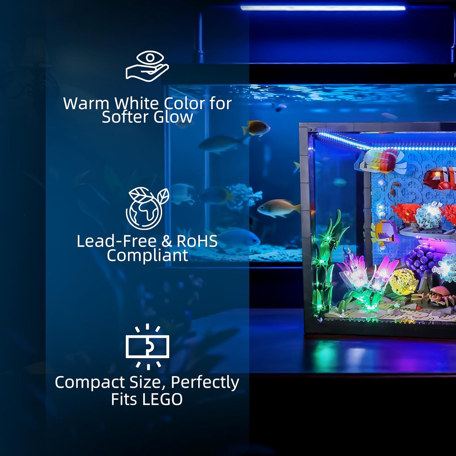 Hprosper LED Light for lego 10 - огляд і ціна Aquarium Fish Lamp