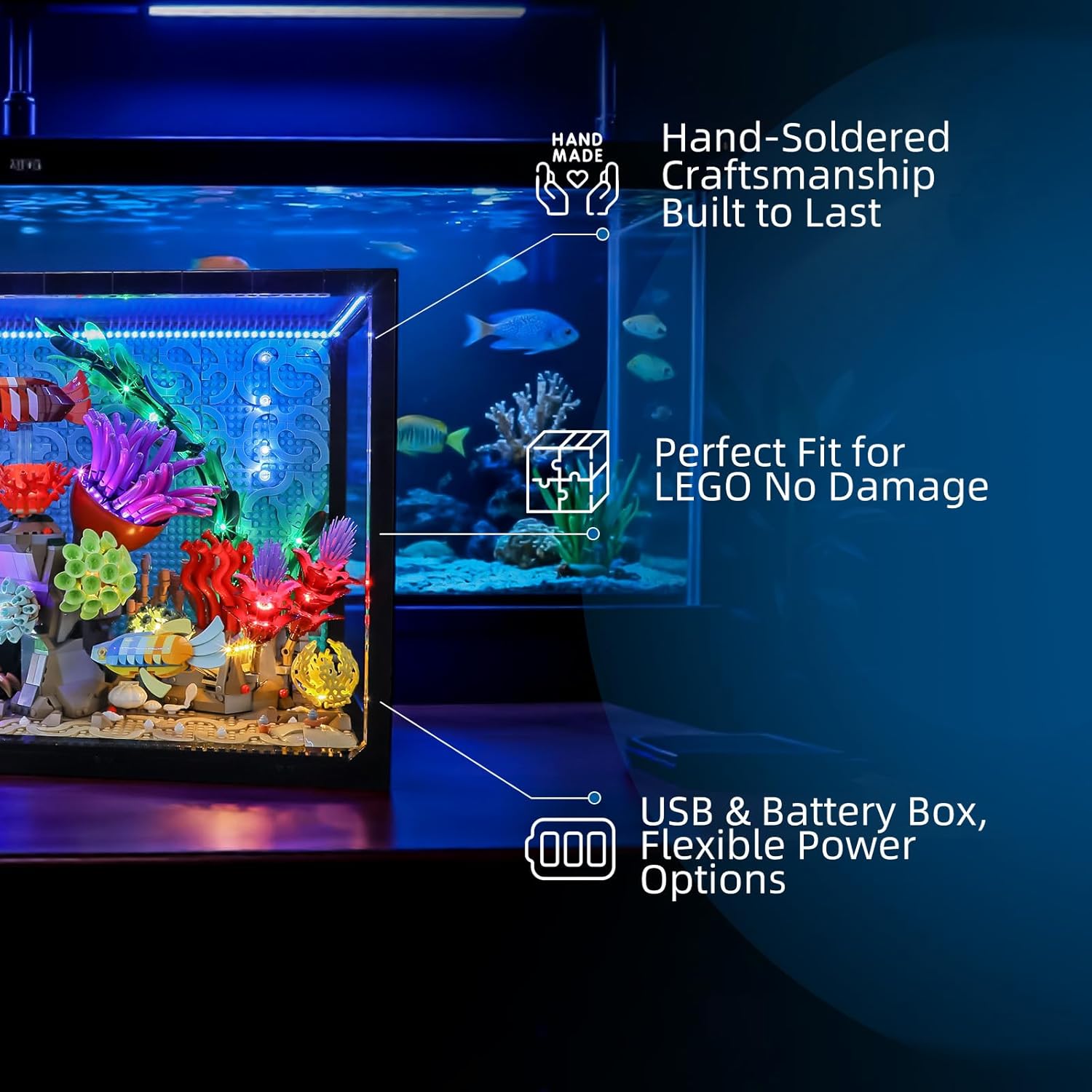 Hprosper LED Light for lego 10 - огляд і ціна Aquarium Fish Lamp