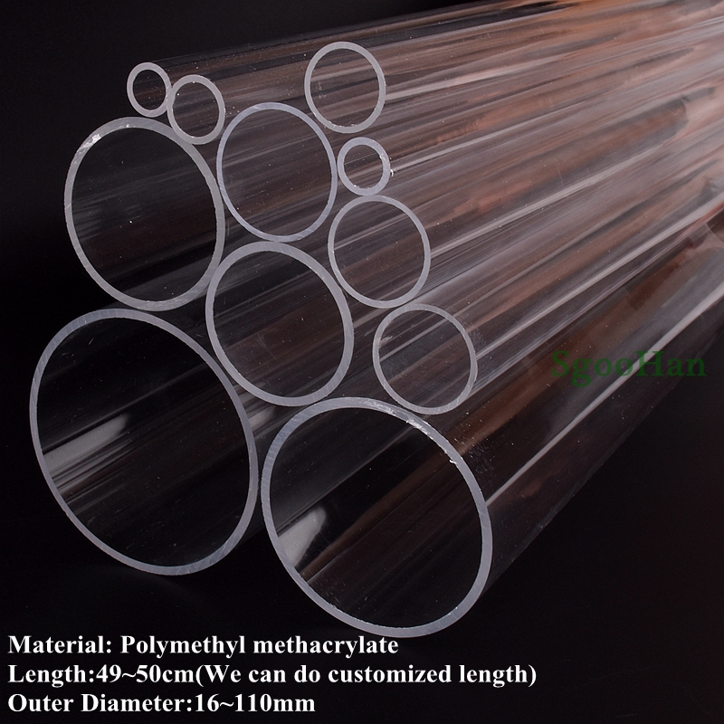 2pcs O.D 16~110mm Clear Plexig - огляд і ціна Aquarium Fish Long