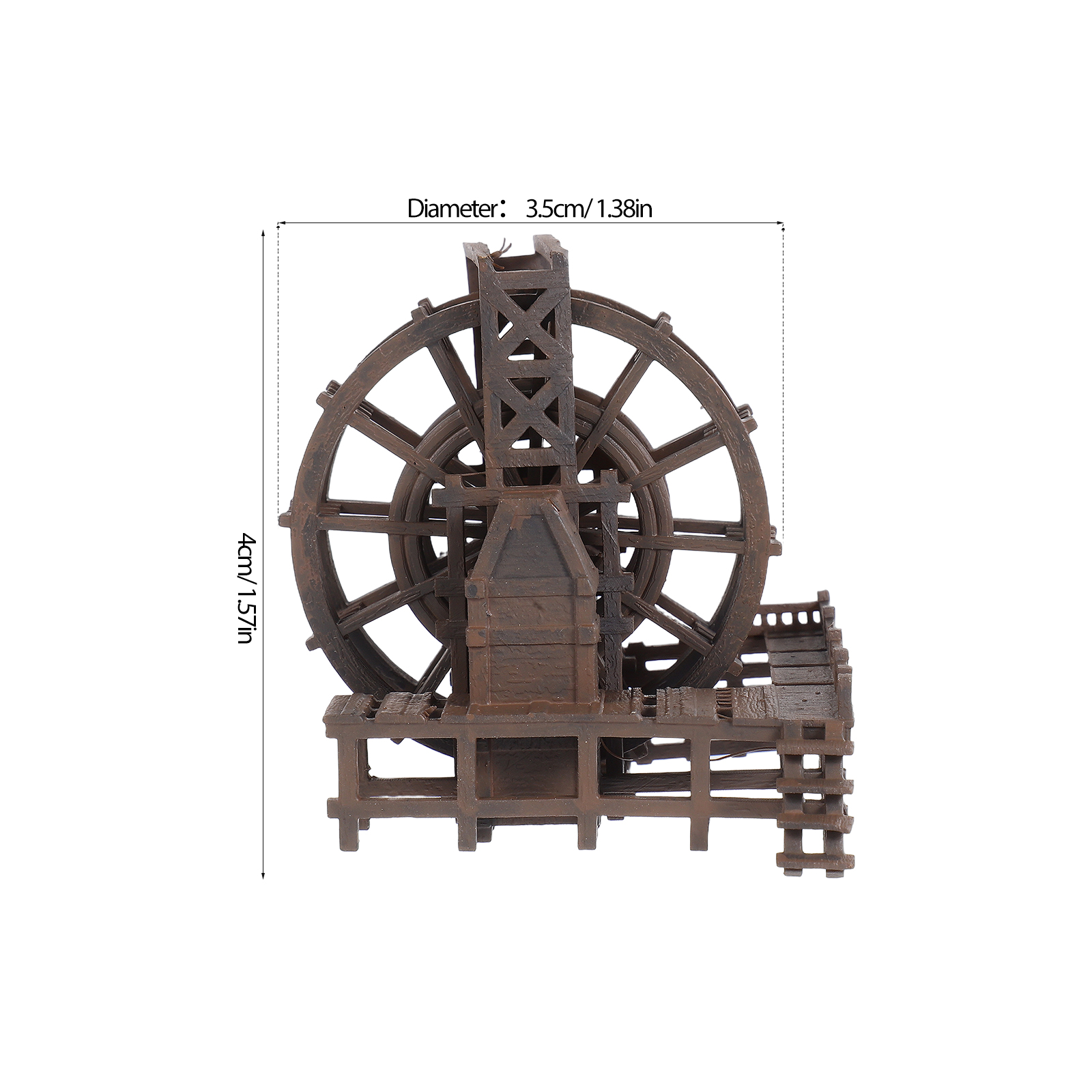 Miniature Water Wheel Ornament - огляд і ціна Aquarium Fish Real