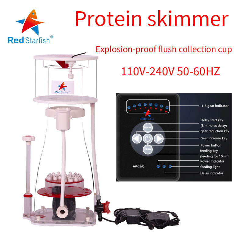 110-240V Red Starfish  Aquariu - огляд і ціна Protein Skimmer Reef