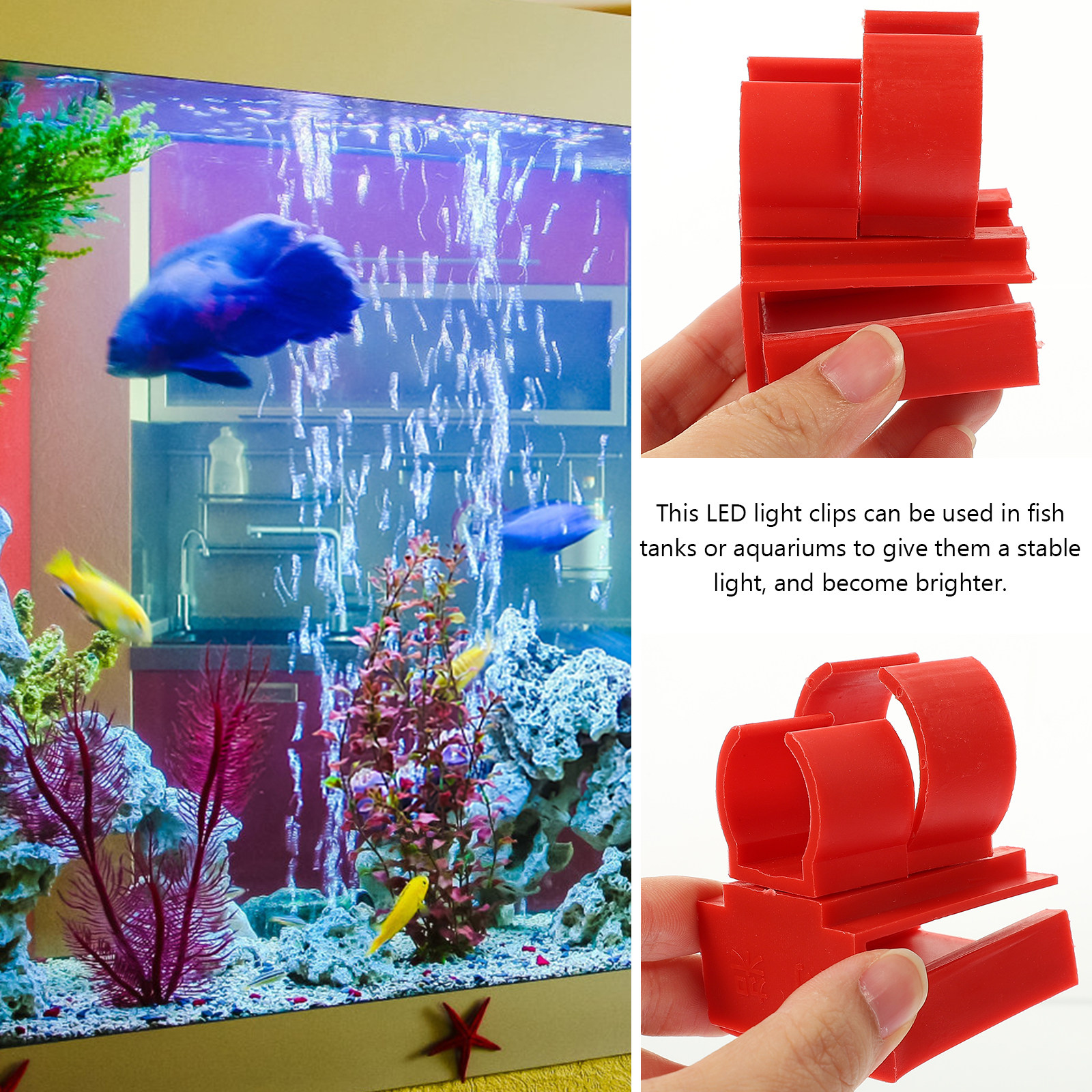 2Pcs Aquarium Light Clips Heav - огляд і ціна Aquarium Fish Light Lamp