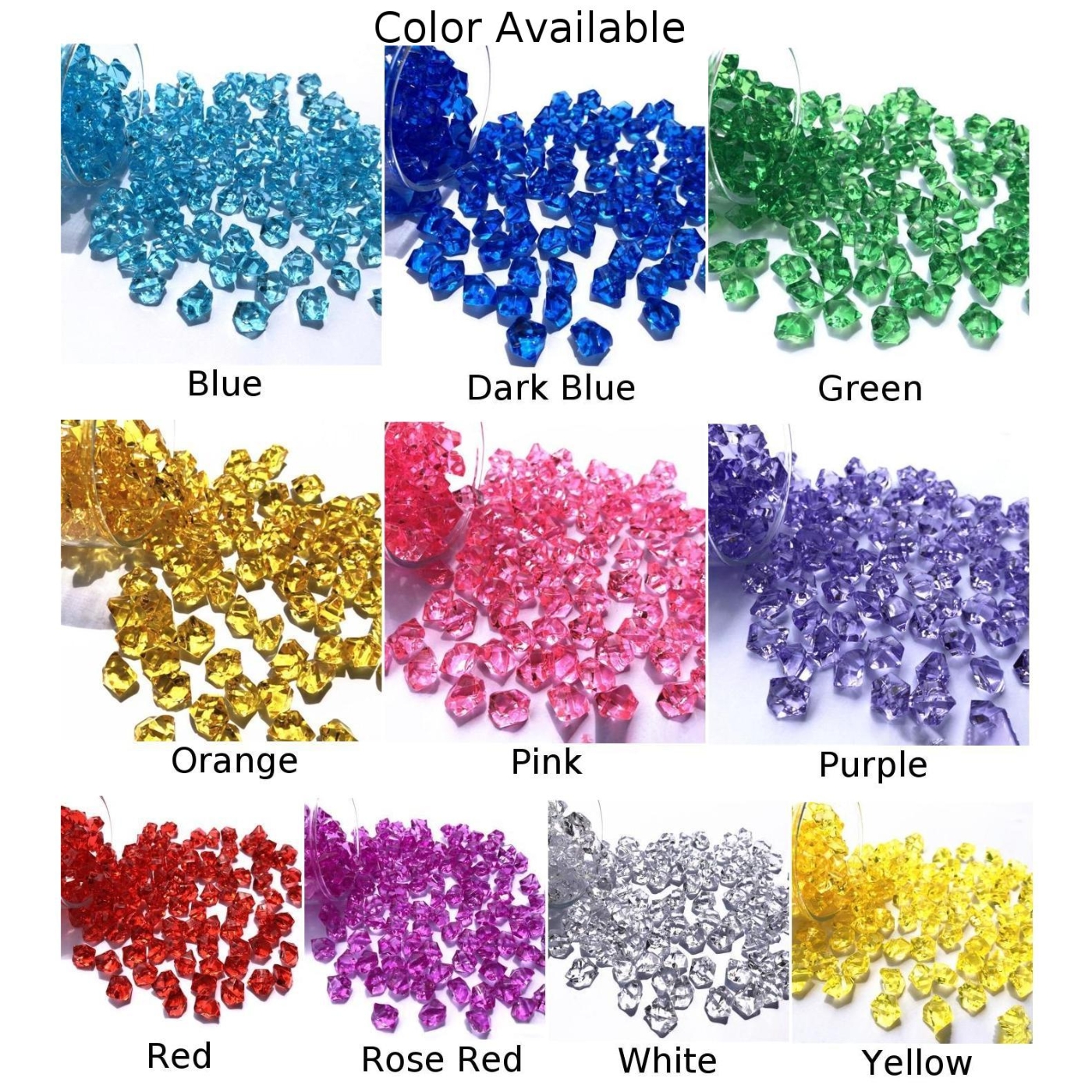 200pcs/pack Acrylic Crystal Ge - огляд і ціна Aquarium Fish Real