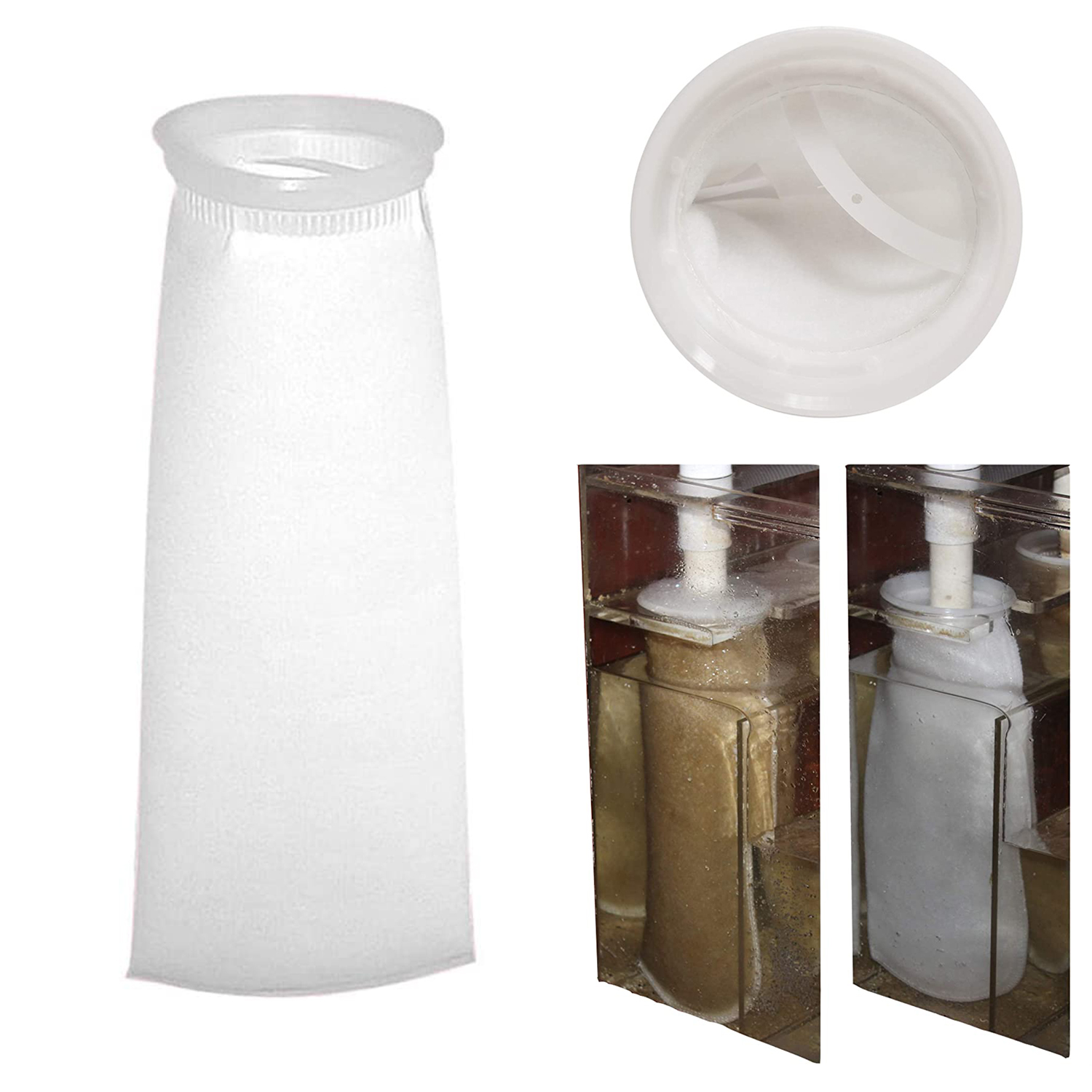Aquarium Filter Socks Bags Fis - огляд і ціна Aquarium Fish Long