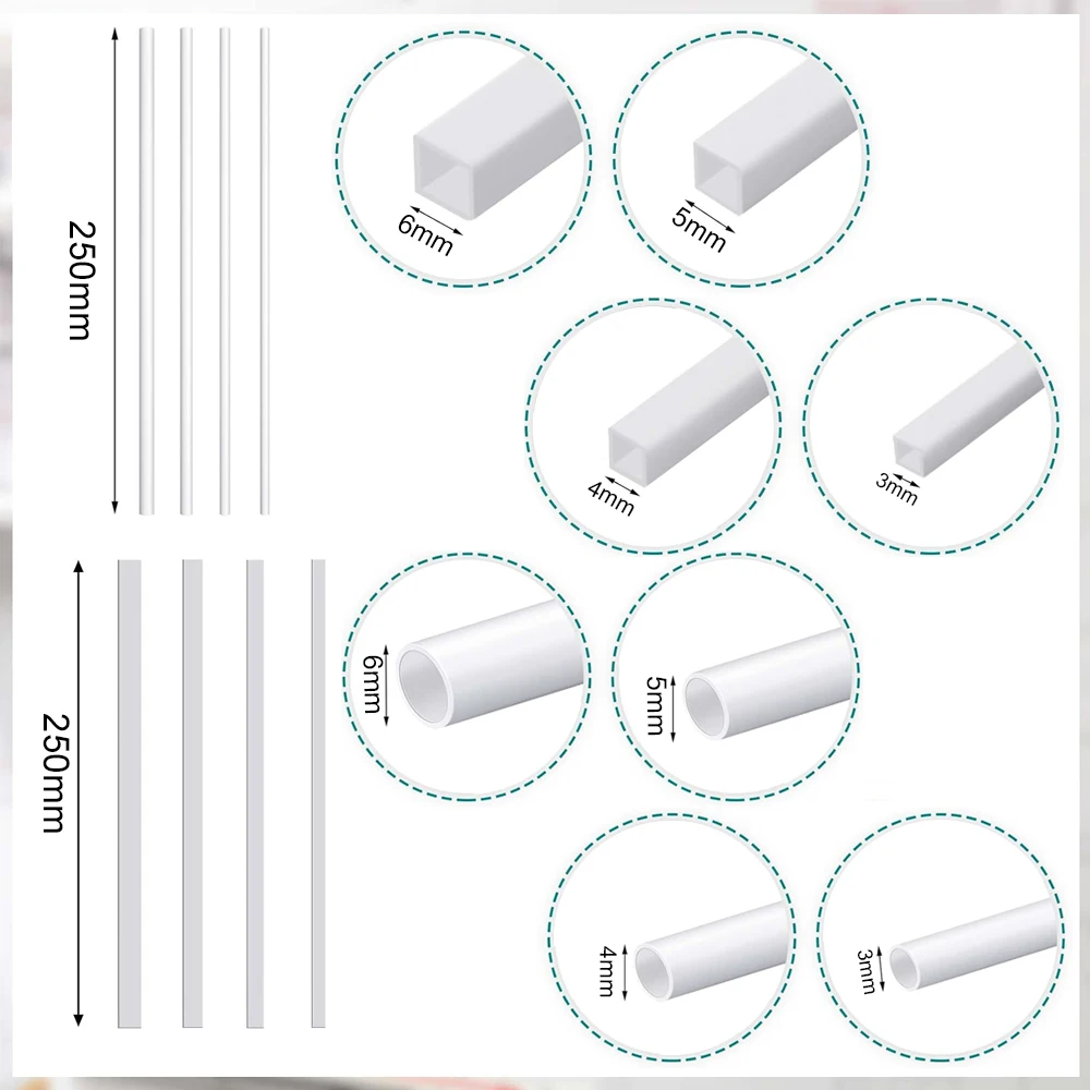 5pcs ABS plastic square tube h - огляд і ціна Aquarium Fish Real