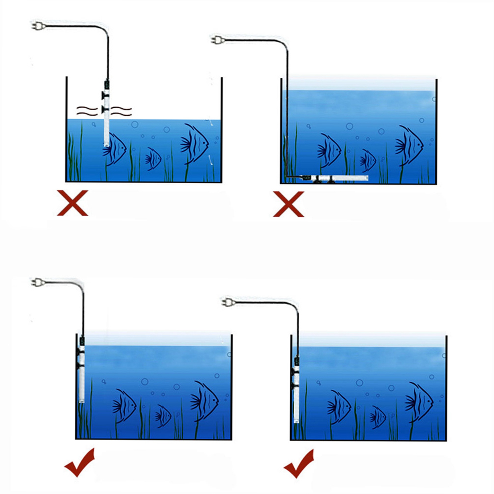 Submersible Heater Heating Rod - огляд і ціна Aquarium Fish Lamp