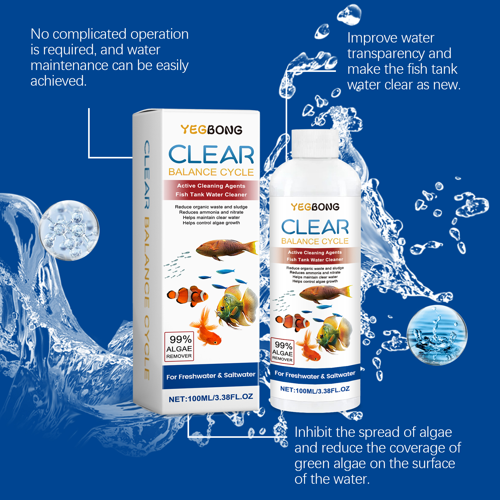 Algae Remover for Fish Tanks,  - огляд і ціна Aquarium Fish Waste Collector