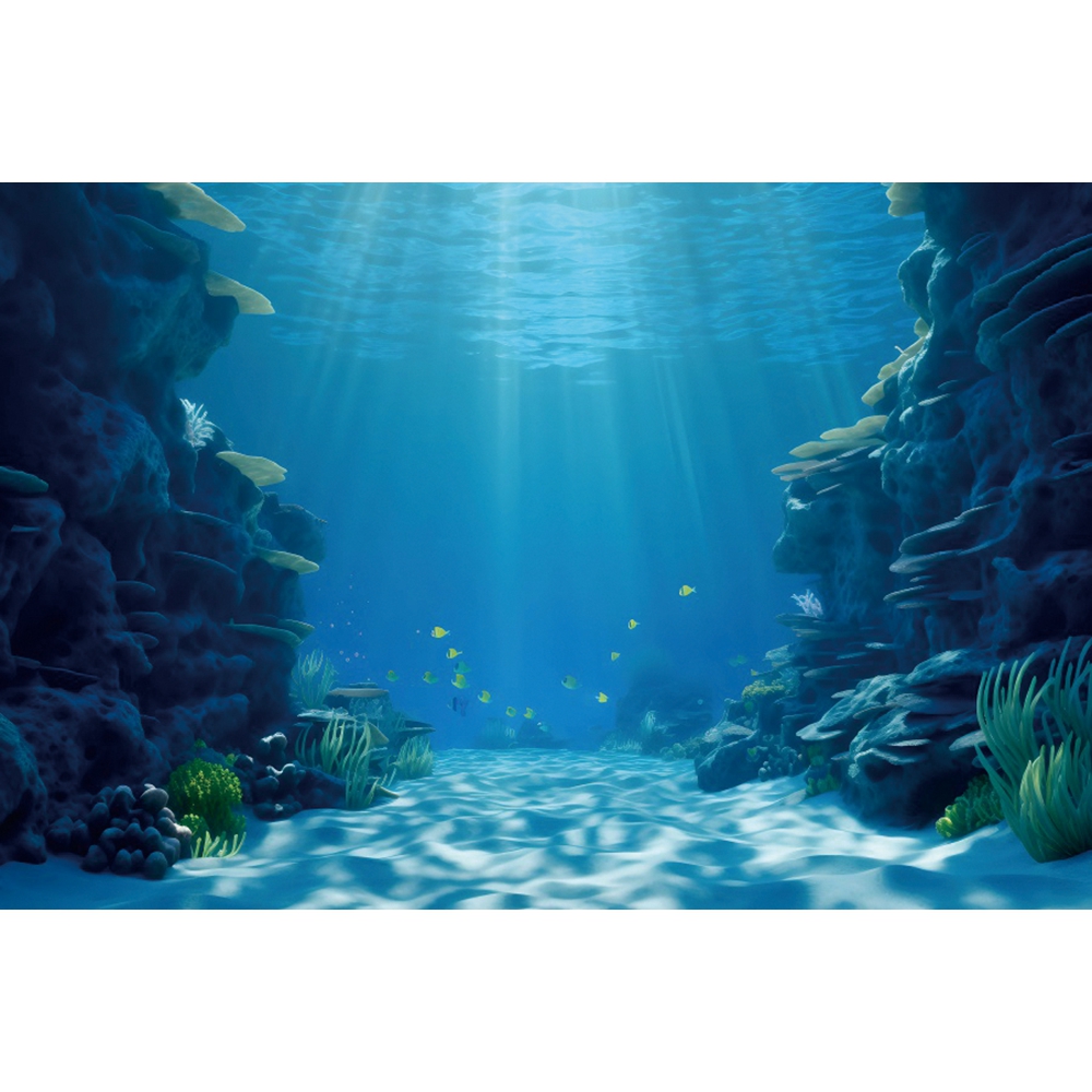 Underwater World Seabed Backdr - огляд і ціна Aquarium Fish Shark