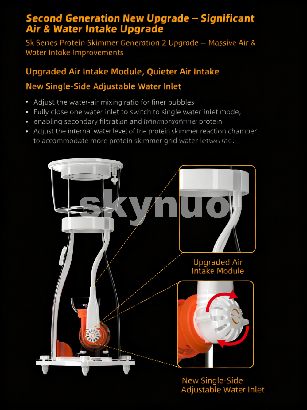2026 New MJ-SK2200/2400/2600/2 - огляд і ціна Protein Skimmer Reef