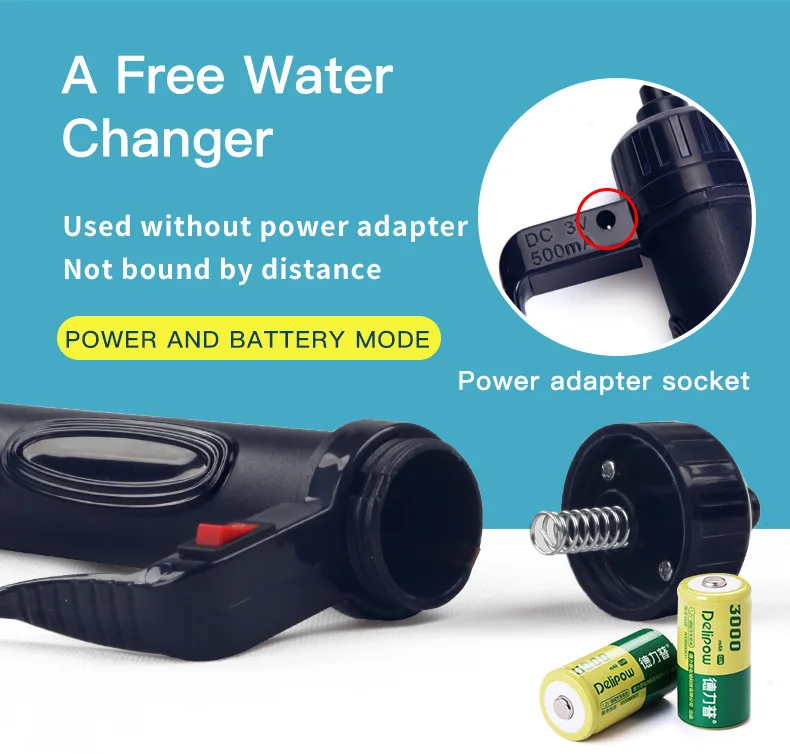 Electric Water Changer Vacuum  - огляд і ціна Aquarium Fish Waste Collector