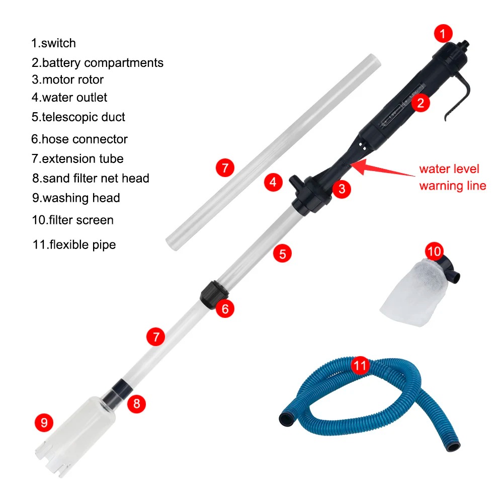 Waste Remover Filters Tools Aq - огляд і ціна Aquarium Fish Waste Collector