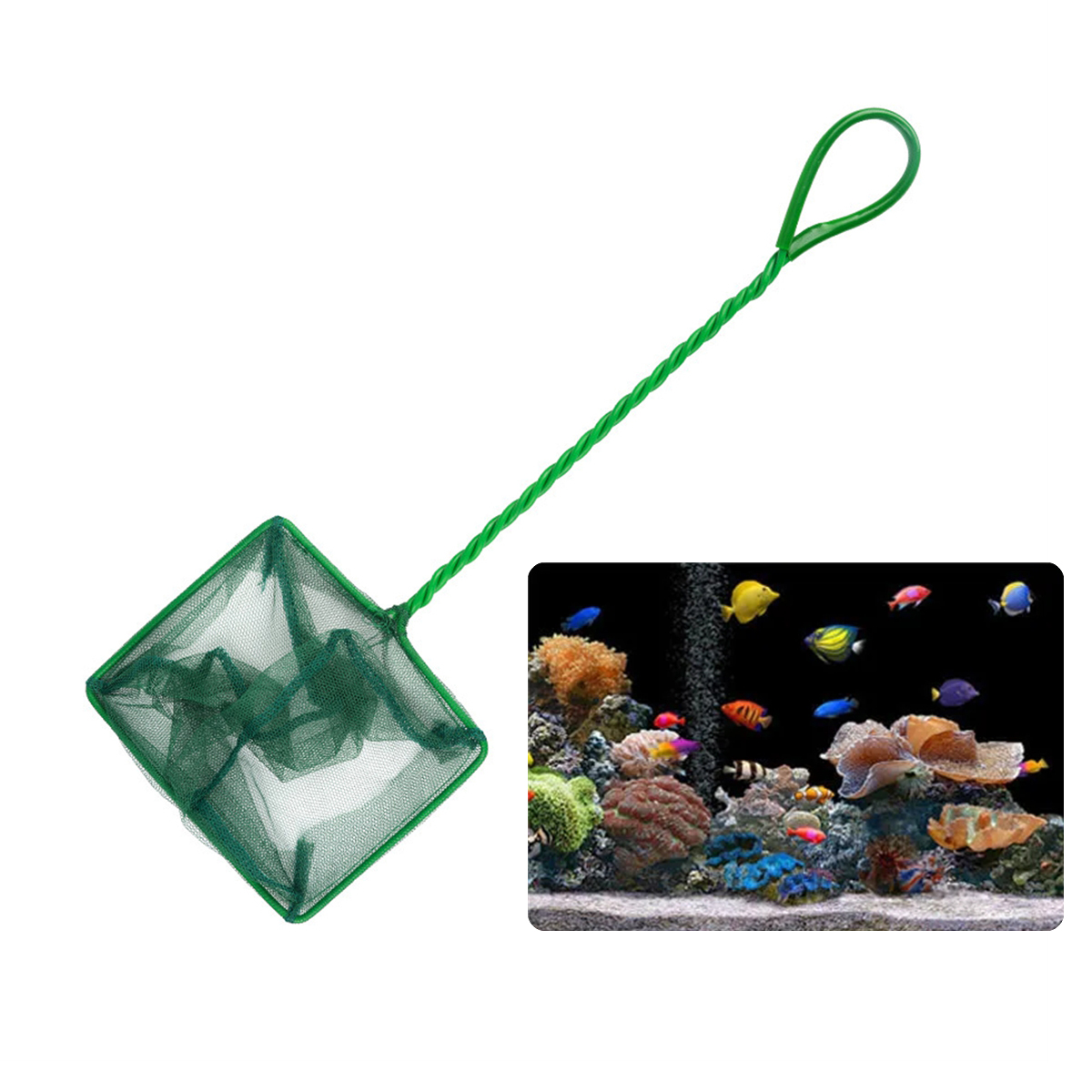 3~10 Inch Portable Nylon Green - огляд і ціна Aquarium Fish Long