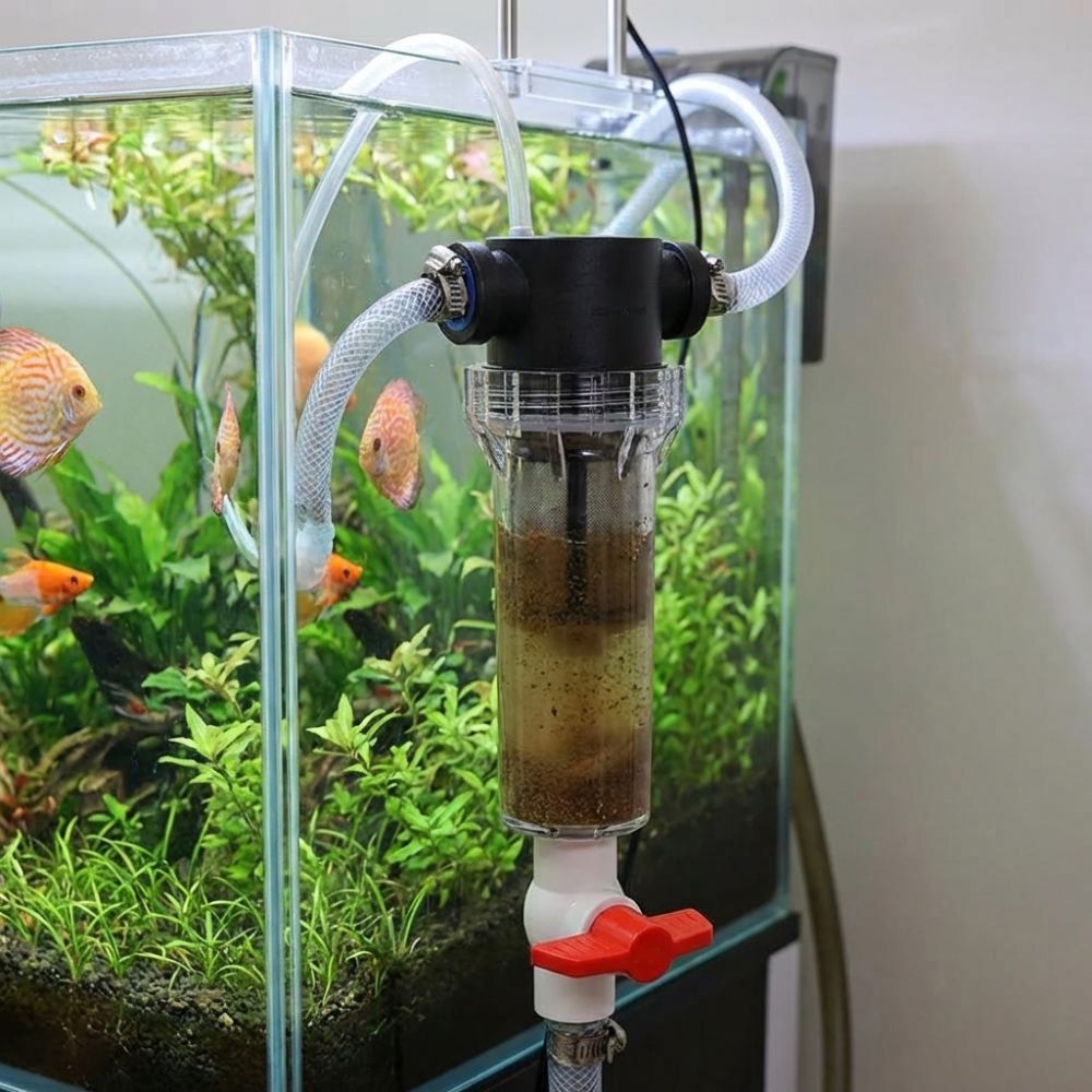 1/2 3/4 Female Thread Aquarium - огляд і ціна Aquarium Fish Waste Collector