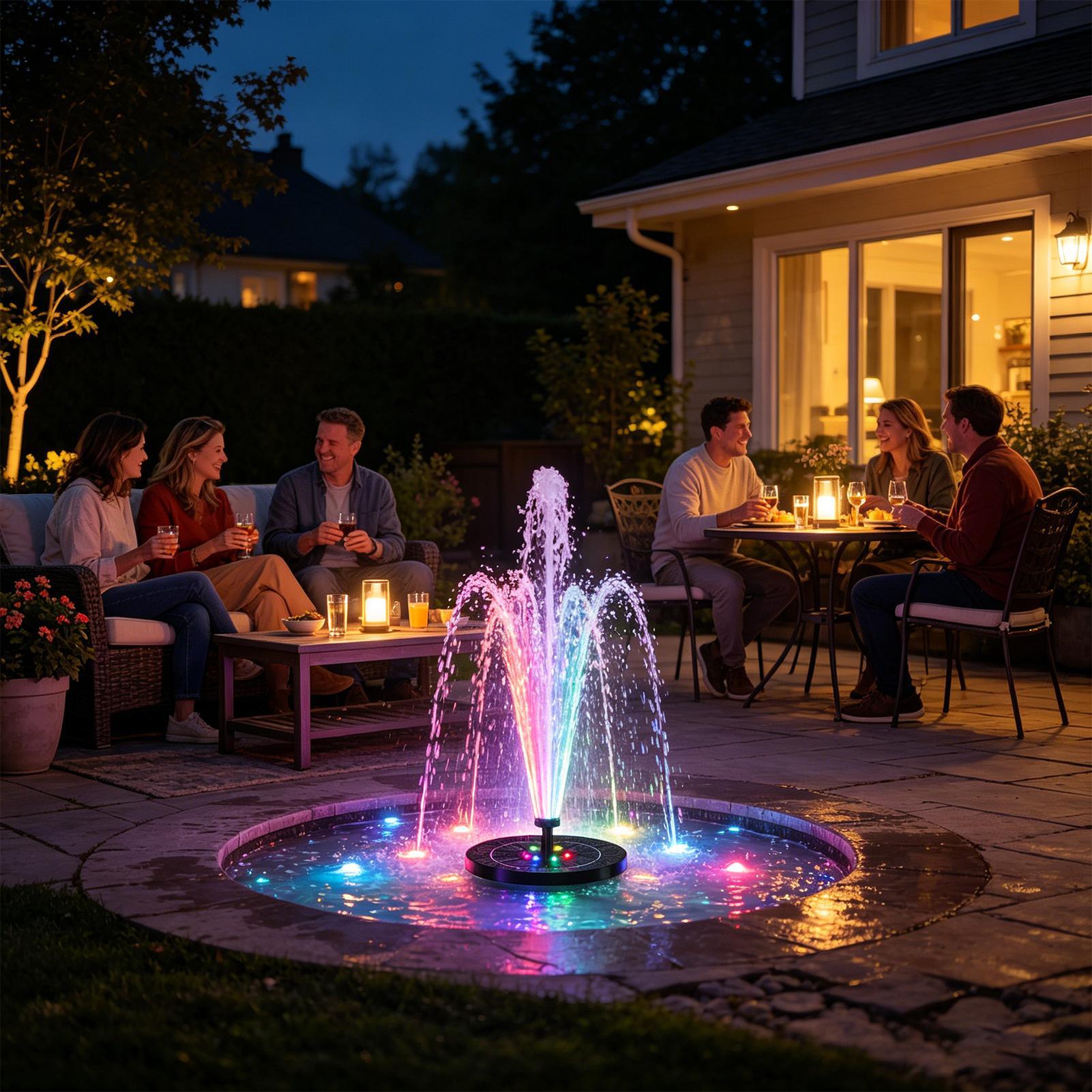 Floating Solar Bird Bath Fount - огляд і ціна Aquarium Fish Accessories