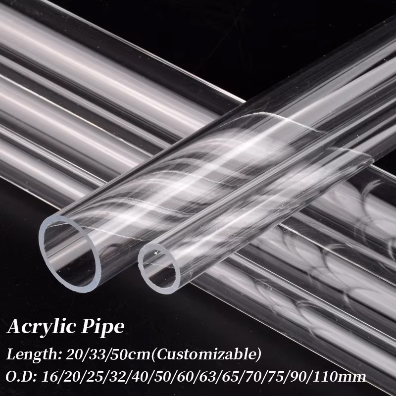 1Pc O.D 16~110mm Clear Acrylic - огляд і ціна Aquarium Fish Long