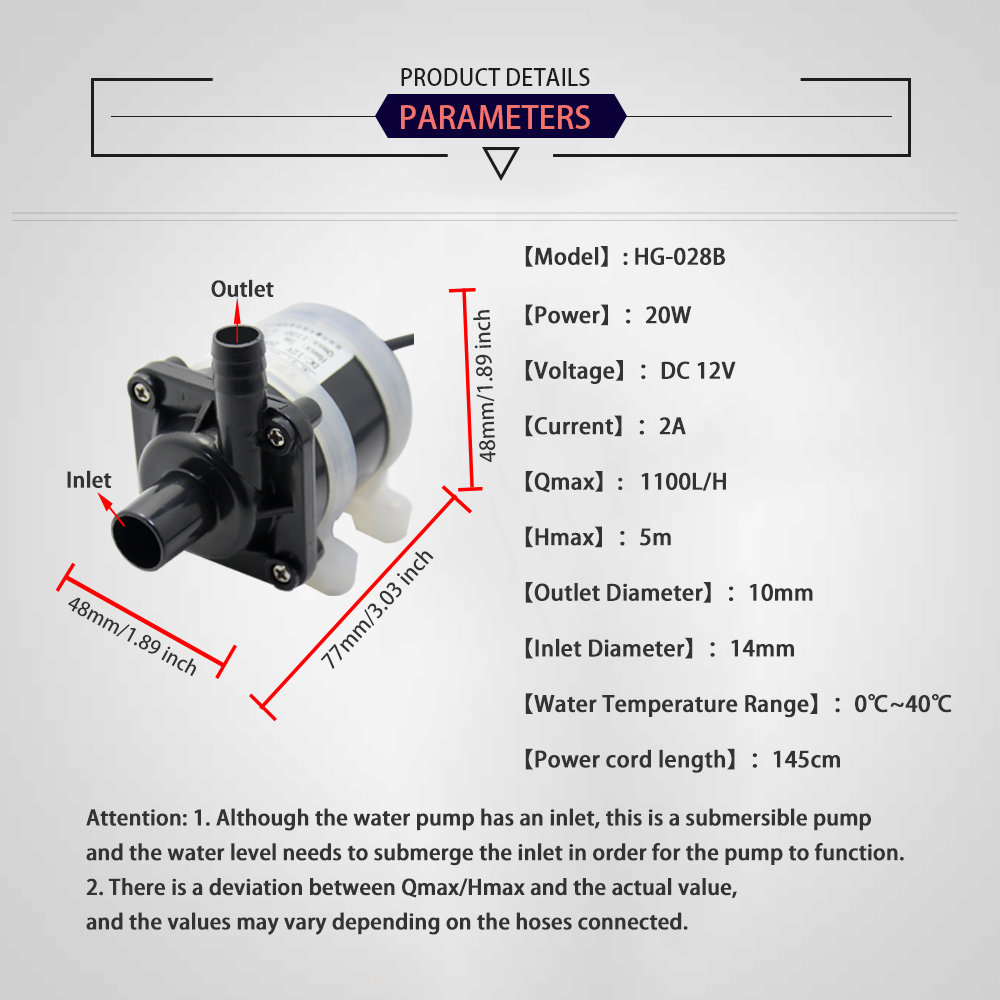 12V DC Brushless Small Submers - огляд і ціна Aquarium Fish Accessories