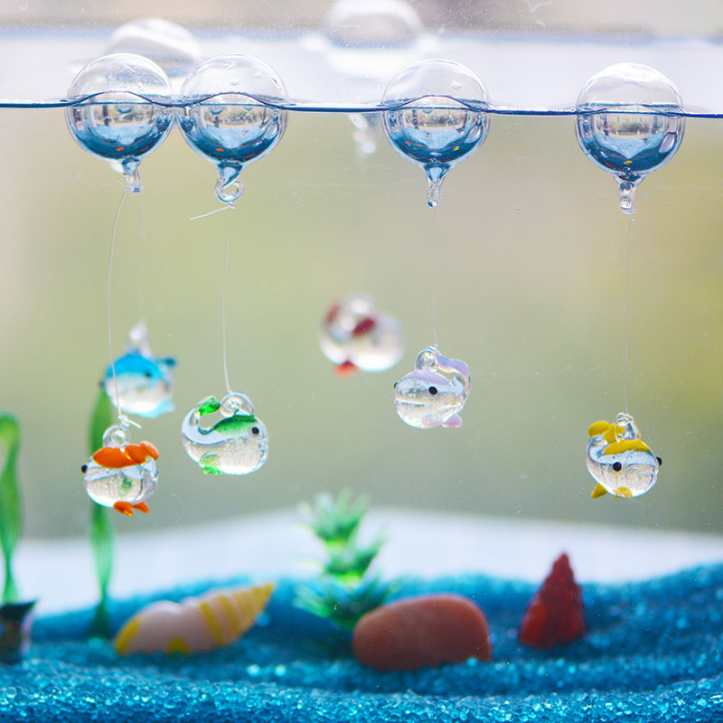 5PCS Glass Luminous Whale Floa - огляд і ціна Aquarium Fish Game