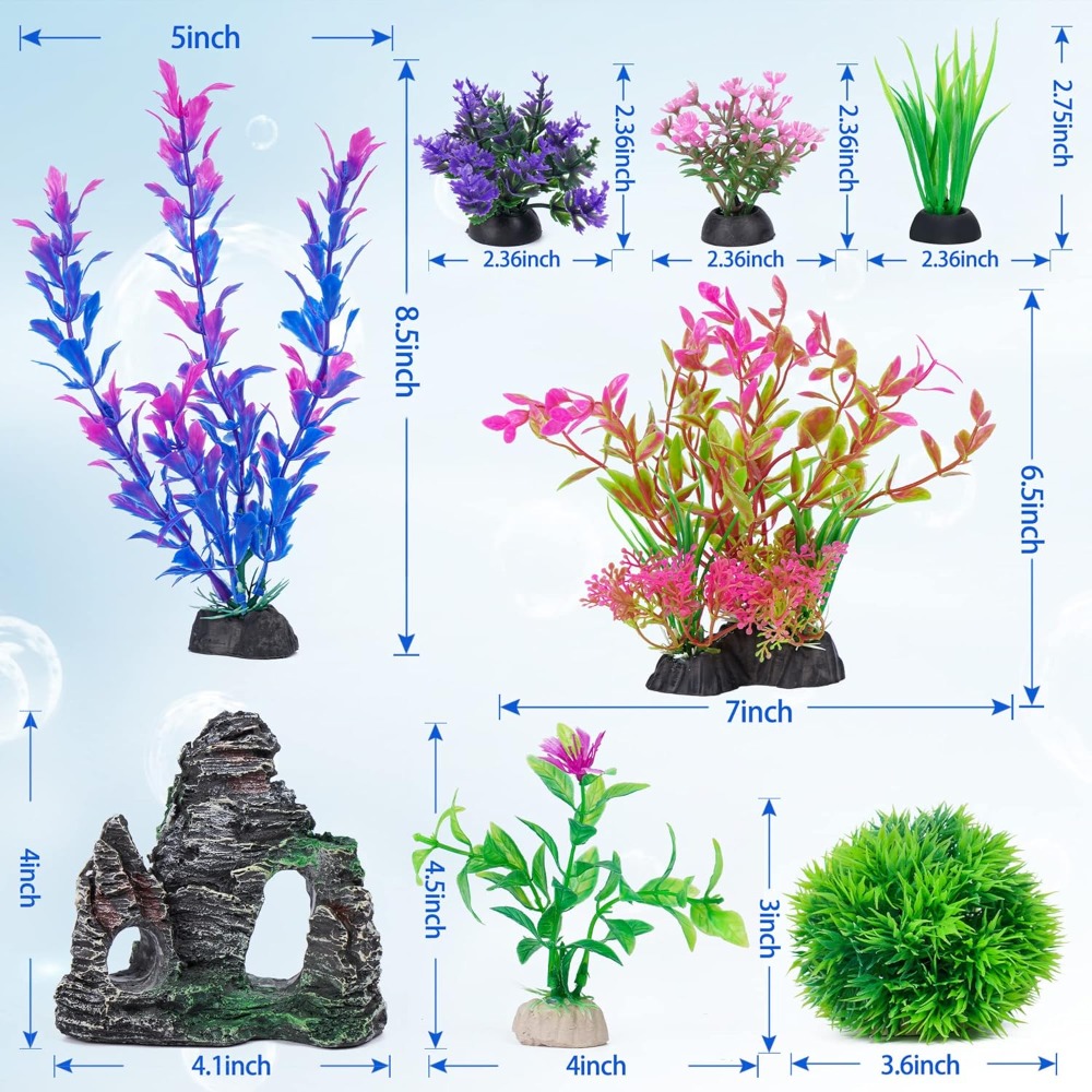 Aquarium Artificial Plastic Pl - огляд і ціна Aquarium Fish Accessories