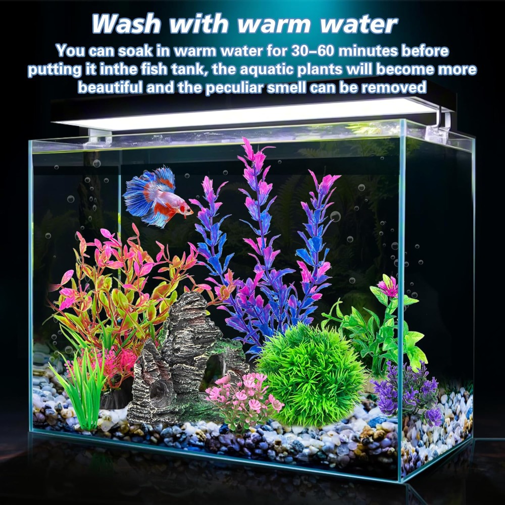 Aquarium Artificial Plastic Pl - огляд і ціна Aquarium Fish Accessories