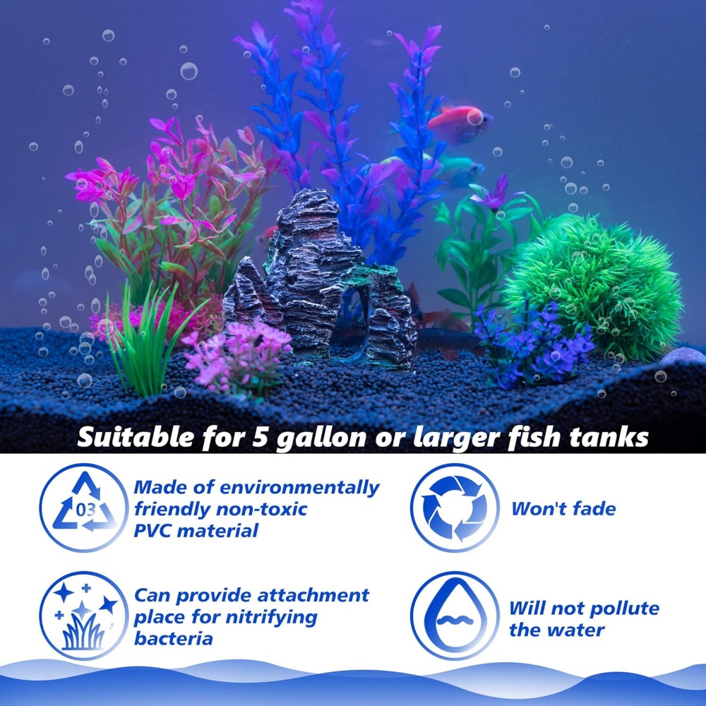 Aquarium Artificial Plastic Pl - огляд і ціна Aquarium Fish Accessories