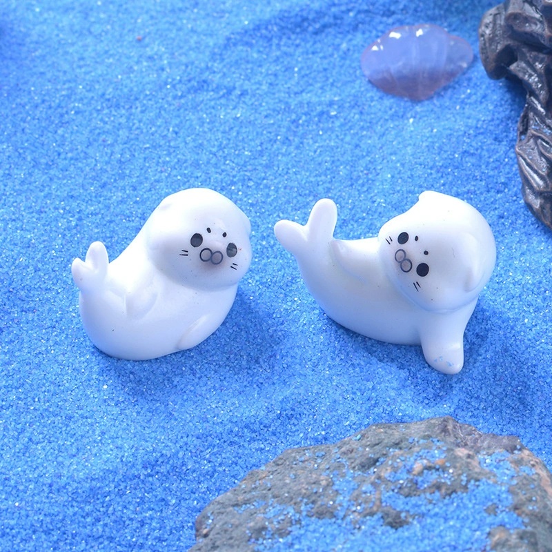 Mini Sea Lion Figurines for Mi - огляд і ціна Aquarium Fish Real